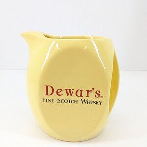 Vintage Dewar's Fine Scotch Whisky Yellow Advertising Pug Jug Water Jug